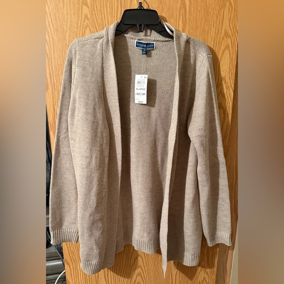 Karen Scott Chestnut Cardigan - Picture 2 of 5